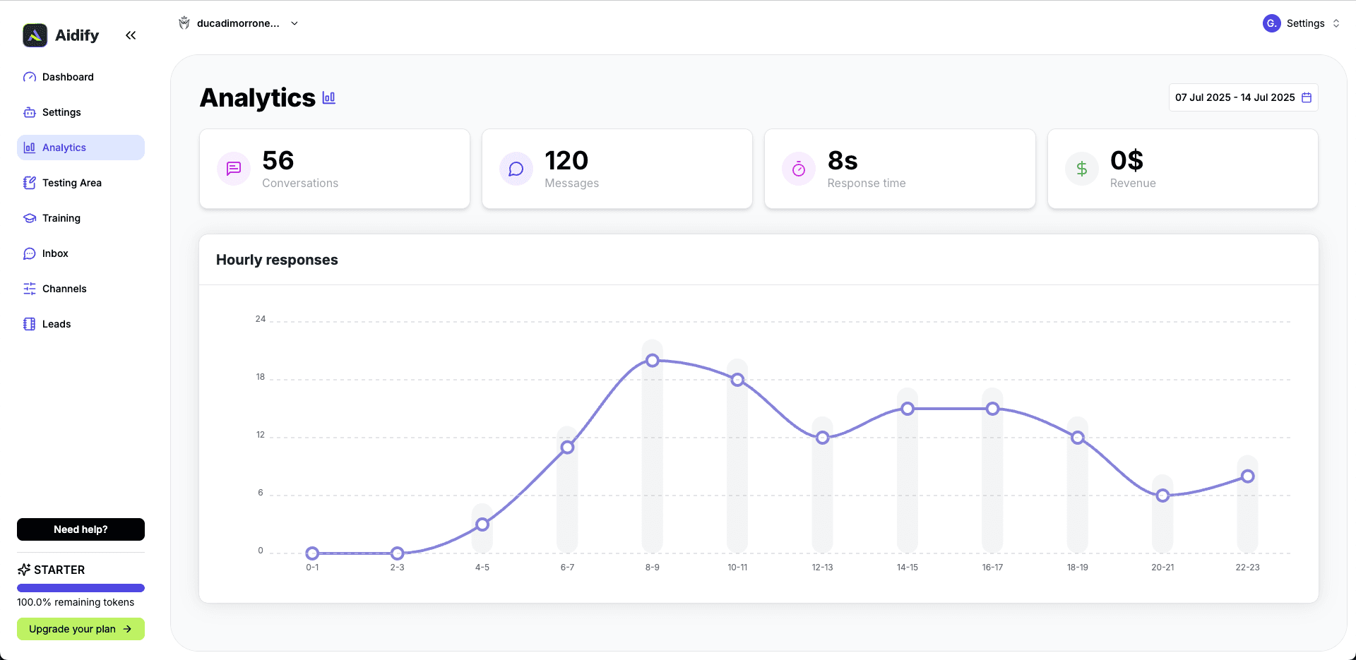 Aidify – AI Chatbot for E-commerce